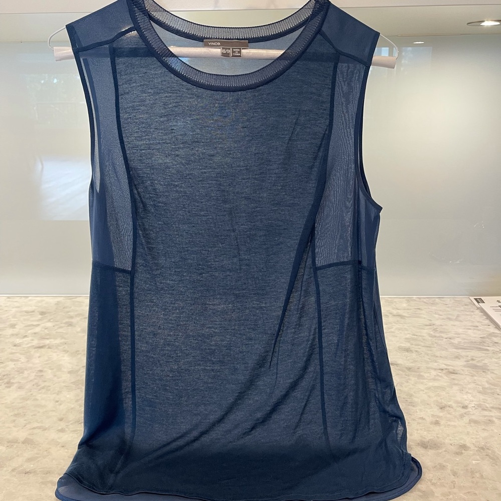 VINCE - Silk + Spandex blend tank